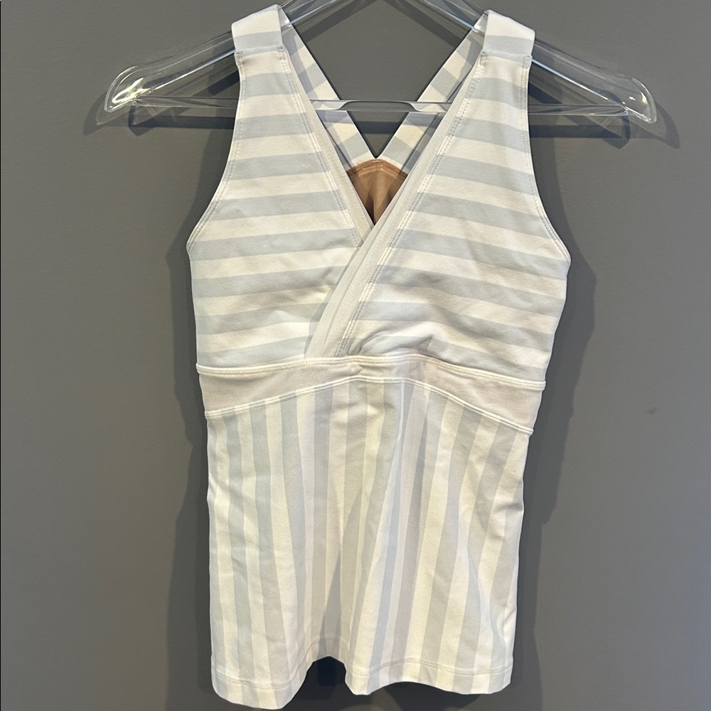 Lululemon Striped V-Neck Tank Top - Picture 3 of 4